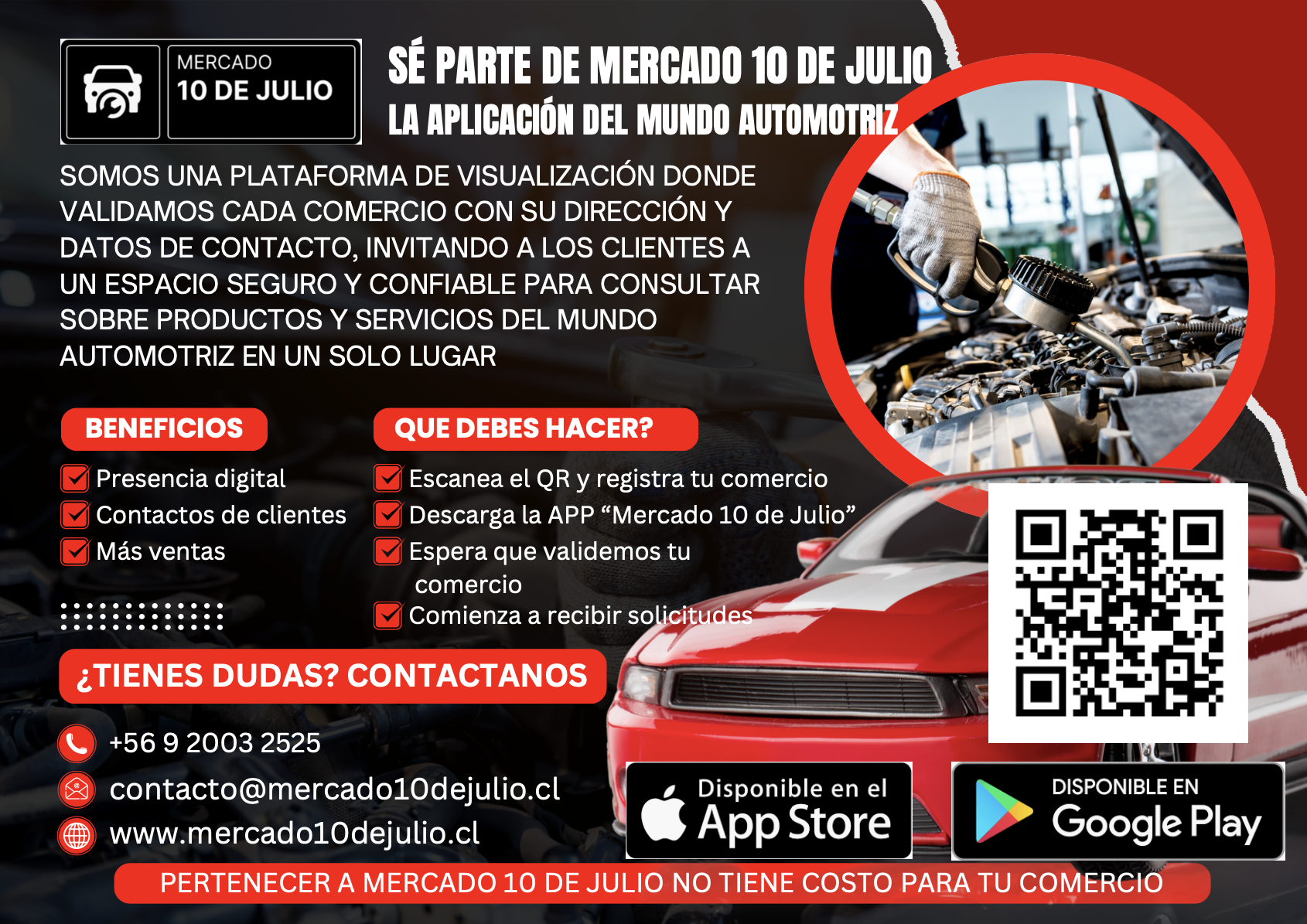 Sé parte de Mercado 10 de Julio - La aplicación del mundo automotriz
